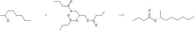 Tributyrin can be used to produce (R)-2-octyl butyrate at ambient temperature
